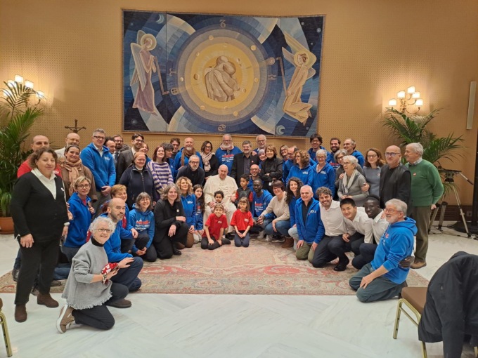 Una delegazione di ResQ ricevuta da Papa Francesco