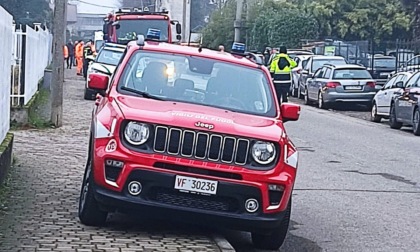 In atto lo sgombero di una casa occupata abusivamente