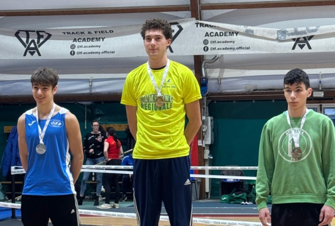 Federico Sironi di Atletica Monza e Campione lombardo di salto con l’asta