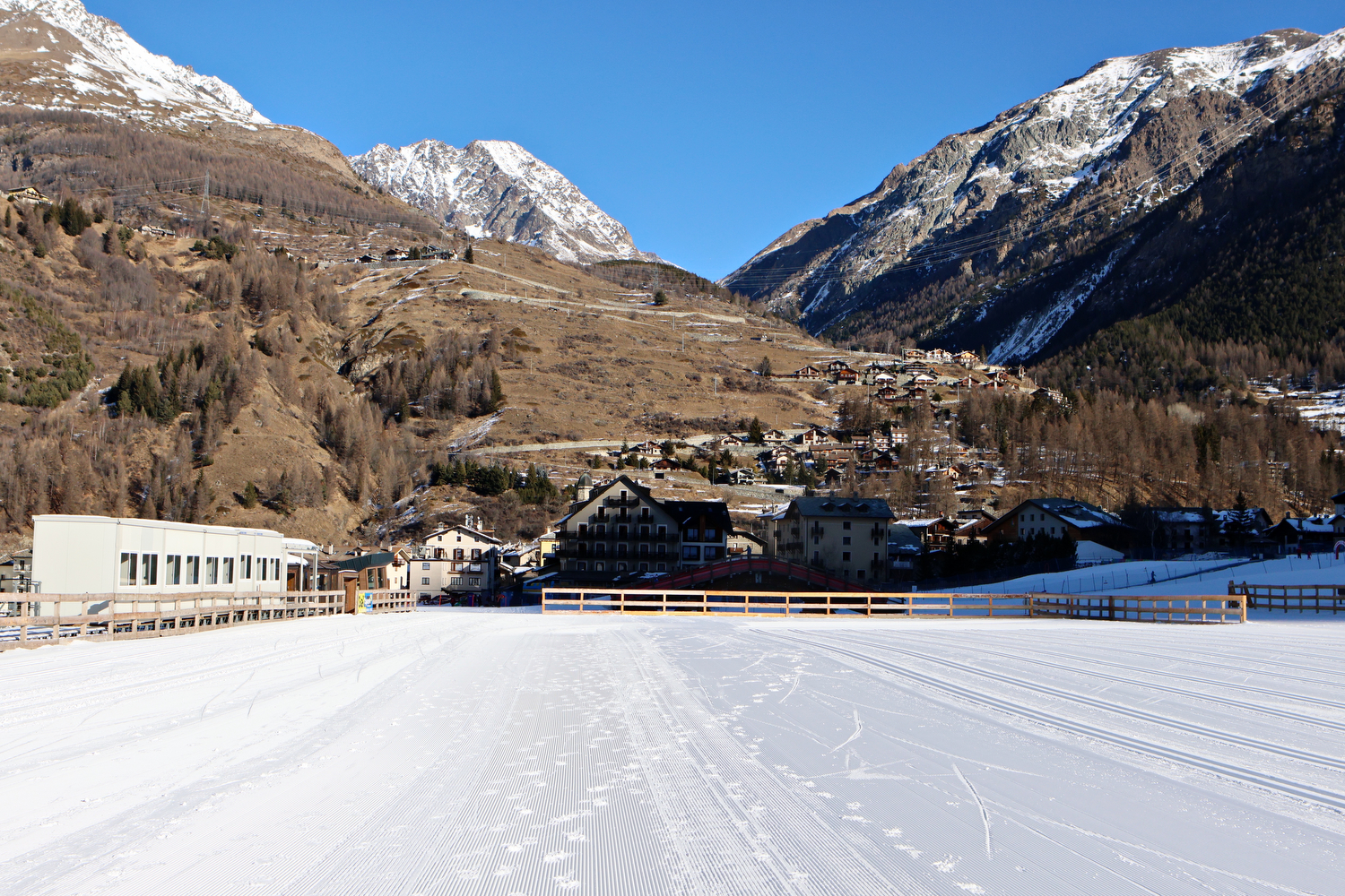 Coop FIS Cross-Country World Cup, Cogne (AO), snow control. Photo credit: