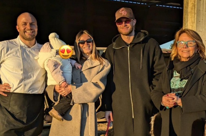 Diletta Leotta con la famiglia alla Botanica di Lentate