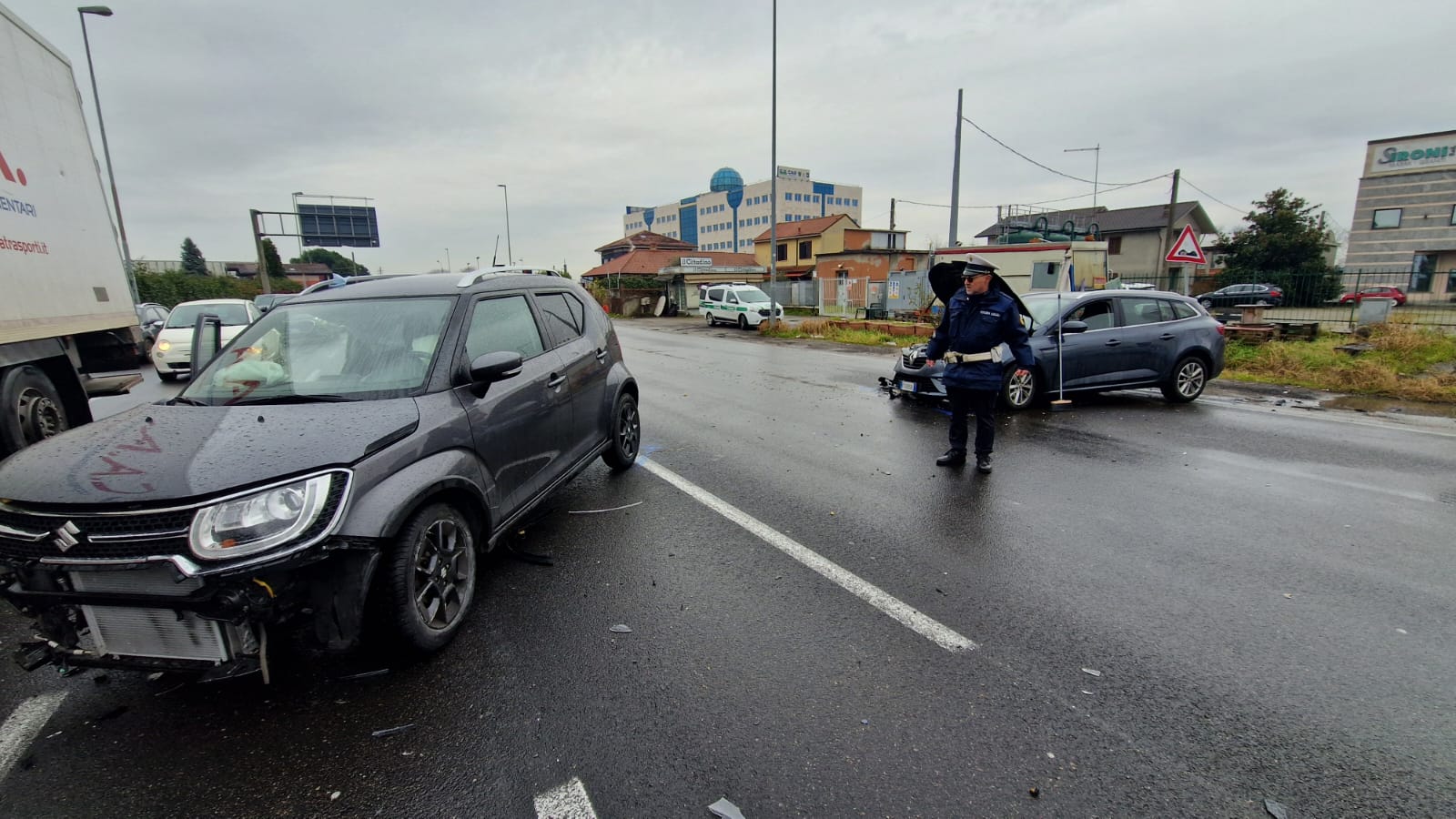 Concorezzo incidente Sp13 Malcantone