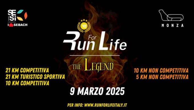 Run For Life, quest’anno la partenza al verde del semaforo dell’Autodromo