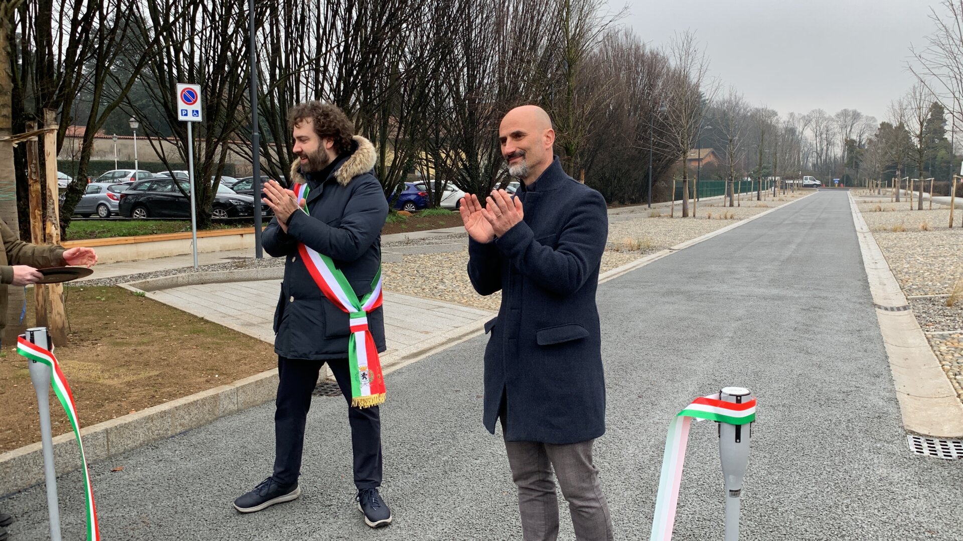 Vimercate Oreno inaugurazione parcheggio via Rota