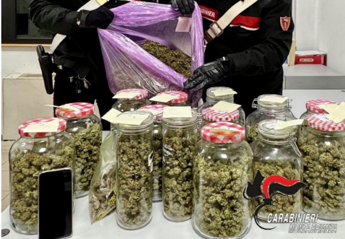 Serra e laboratorio di marijuana in casa: arrestato 32enne