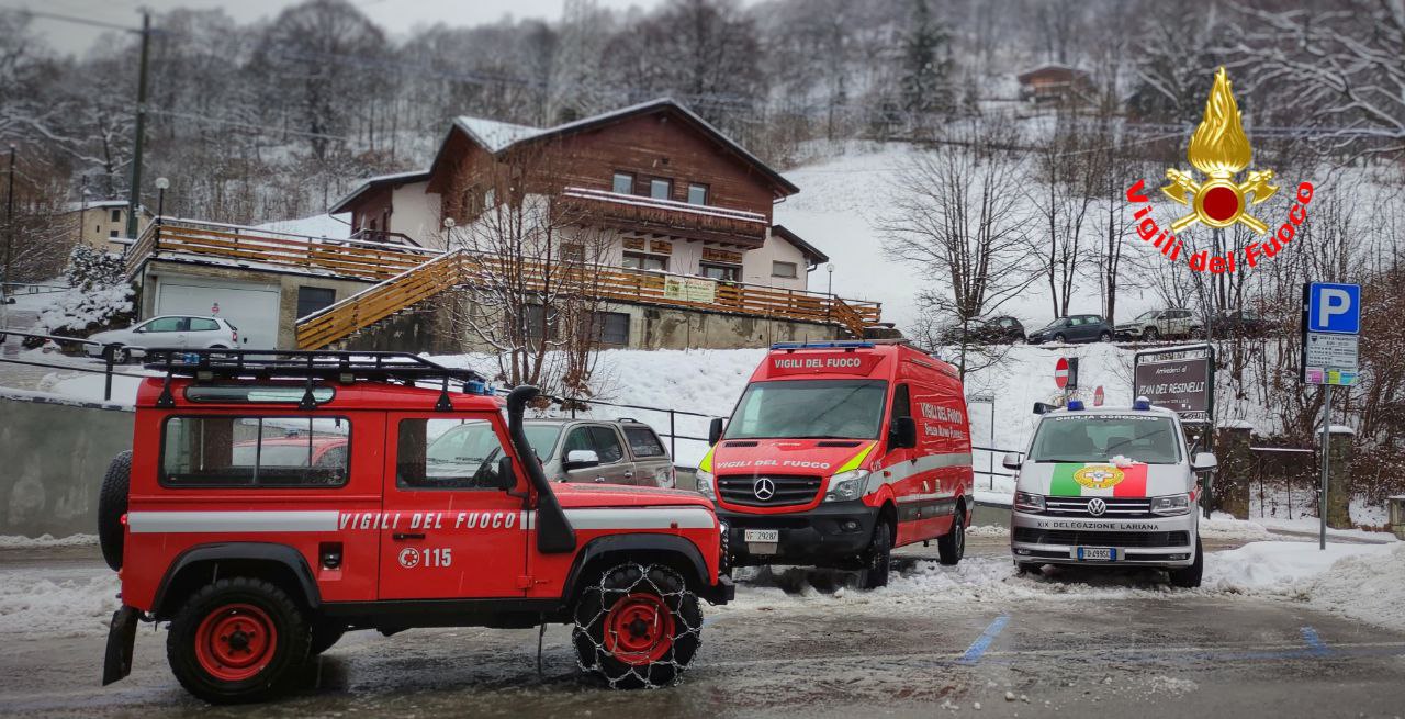 Grignetta due brianzoli dispersi vigili del fuoco pompieri ricerche droni