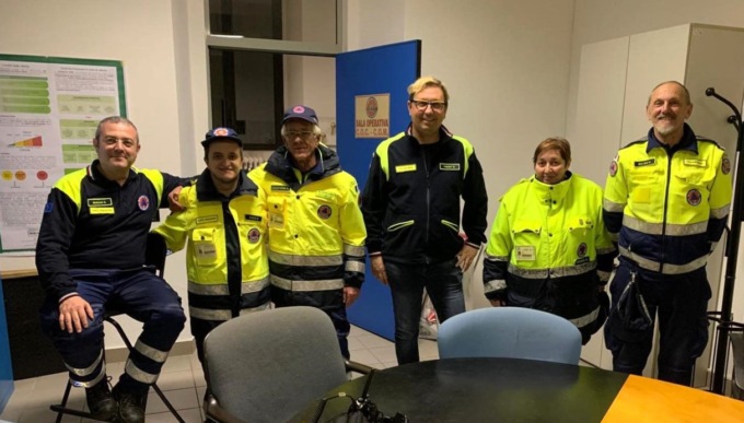 La Protezione Civile presidia i punti critici del territorio
