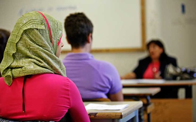 Mamme straniere a lezione di italiano