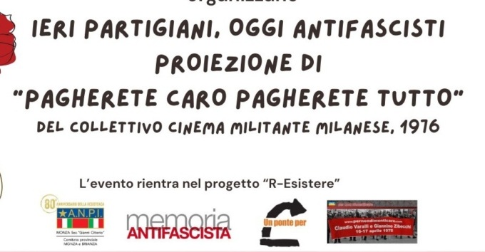 Patrocinio Comune Monza a evento “Ieri partigiani, oggi antifascisti”, è polemica