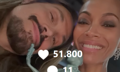 Oscar 2025, la dedica di Zoe Saldana al marito vimercatese Marco Perego