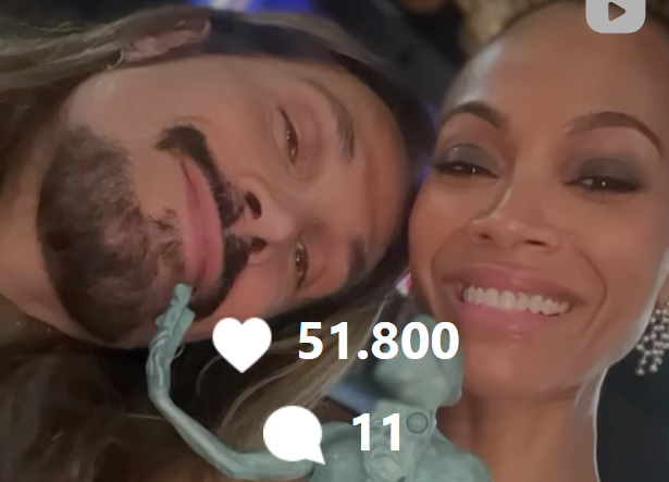 Oscar 2025, la dedica di Zoe Saldana al marito vimercatese Marco Perego