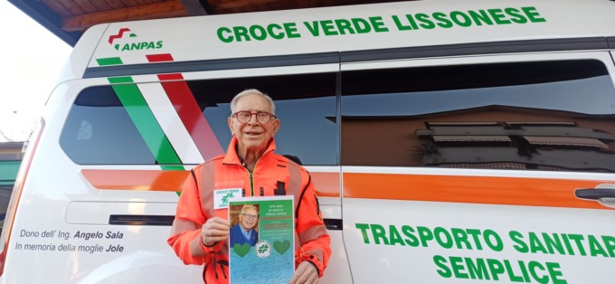 Da mezzo secolo volontario e “anima” della Croce Verde