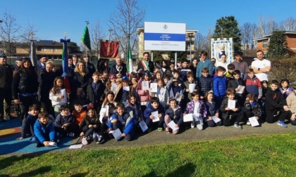 Il giardino comunale intitolato al partigiano Livio Colzani