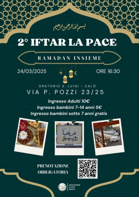 Ramadan, l’oratorio di Calò  ospita la festa degli islamici