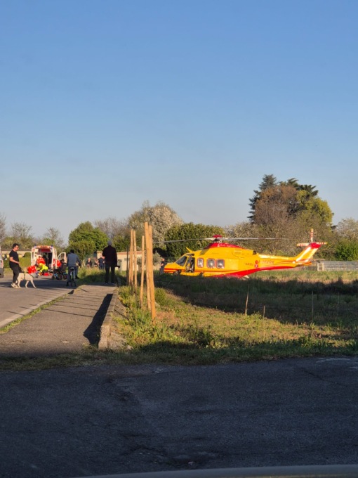Scontro tra  auto e   moto a Paina, gravissima una donna di 59 anni