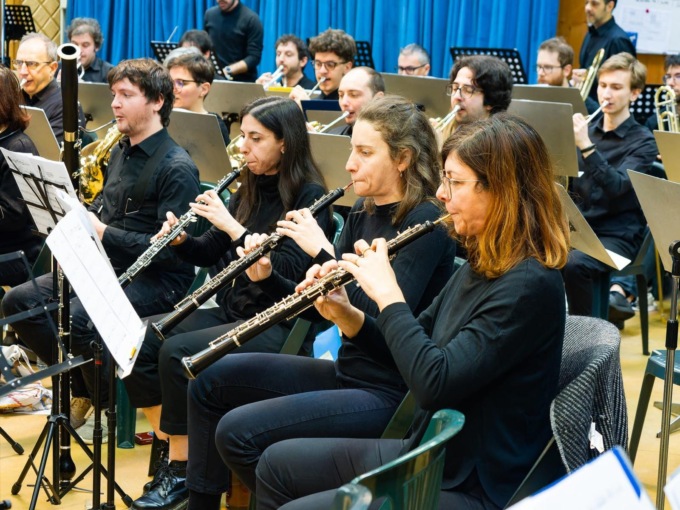 L'esibizione della Fernetland Musikkapelle