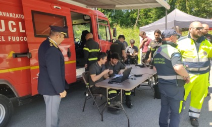Maxi dispiegamento per la ricerca di tre persone scomparse, ma è una esercitazione
