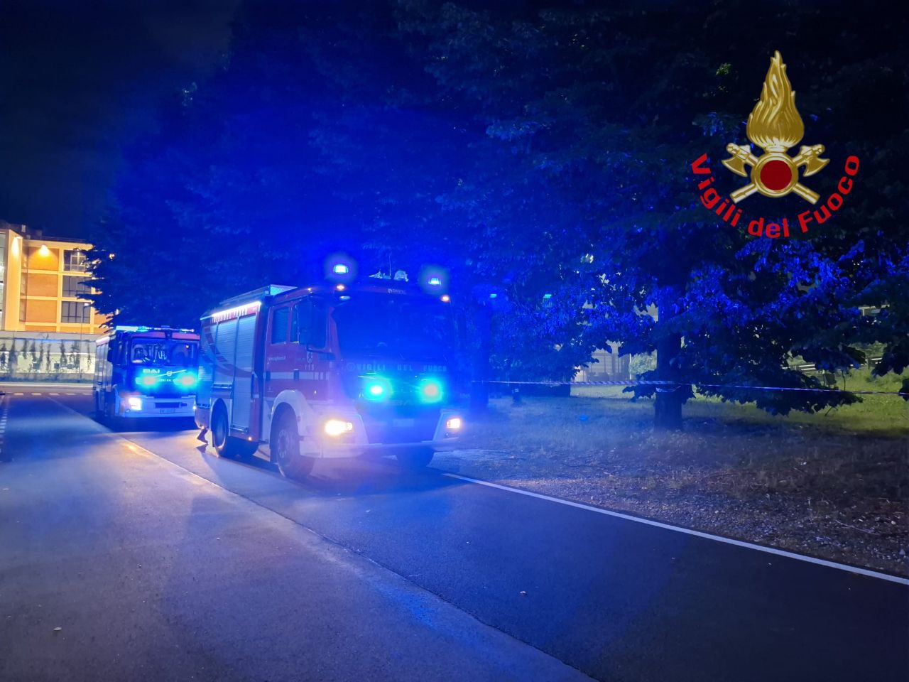 Lissone incendio vigili del fuoco moVe
