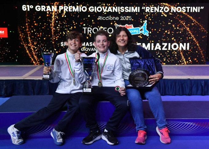 Brianzascherma torna dal Campionato Italiano Under 14 con un titolo italiano, un secondo ed un settimo posto