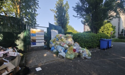 Un "incubo" i rifiuti in piazza Giotto