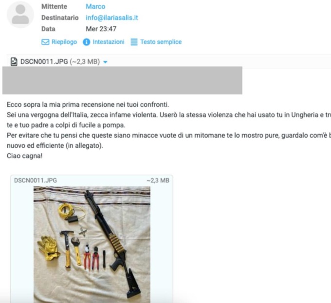 Monza, il messaggio arrivato via mail