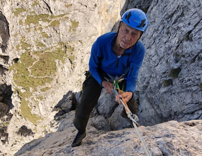 Con la fisarmonica in cima alla Grignetta: l’ultima impresa di un veterano alpinista