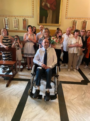 Giussano, matrimonio in hospice