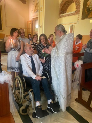 Giussano, matrimonio in hospice