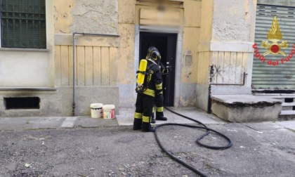 Incendio in cantina, Vigili del Fuoco al Villaggio Snia