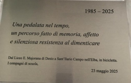 Desio ex studenti Majorana in bici fino all'Elba