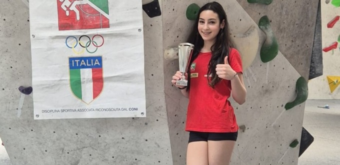 Gaia, la giovane atleta desiana nei Ragni di Lecco