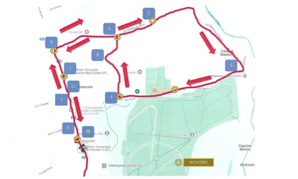 A Biassono la partenza della 15esima tappa del Giro-E: come cambia la viabilità