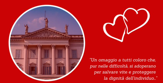 Villa Tittoni si tinge di rosso