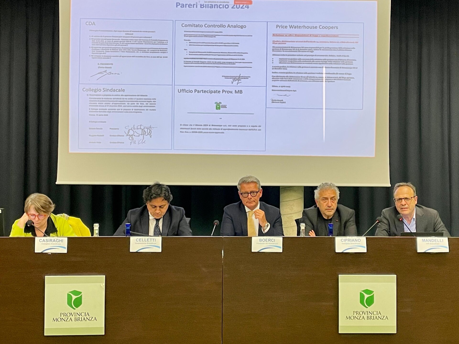 da sx a dx Miriam Casiraghi_Gilberto Celletti_Enrico Boerci_Paolo Cipriano_Giuseppe Mandelli
