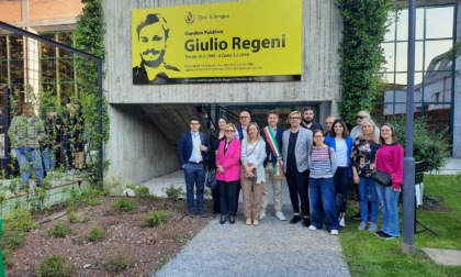 Inaugurato il giardino Giulio Regeni in biblioteca