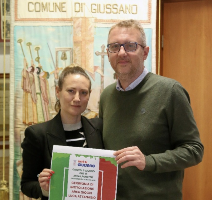 Area giochi al laghetto intitolata a Luca Attanasio