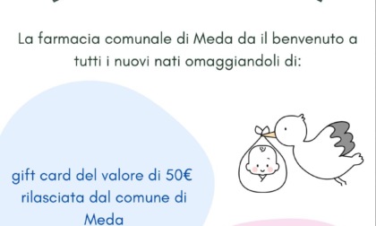 Oltre al kit di benvenuto per i nuovi nati, il Comune regala la tessera bebè da 50 euro