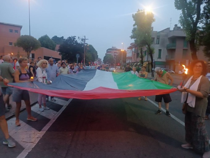 Una fiaccolata silenziosa per Gaza