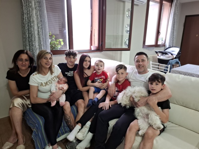 Diletta, sesto figlio, nasce in casa