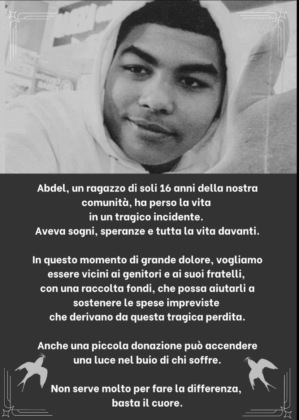 Abdel raccolta fondi Cornate