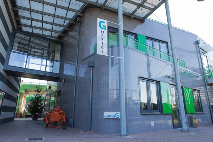 Un impianto fotovoltaico di Gelsia sul tetto di un’azienda