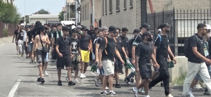 Giussano, raduno di ultras marocchini a Paina