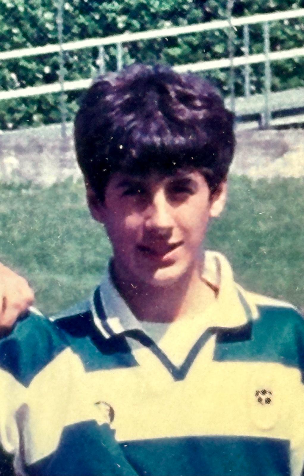 Nicola Pirovano quando giocava a calcio