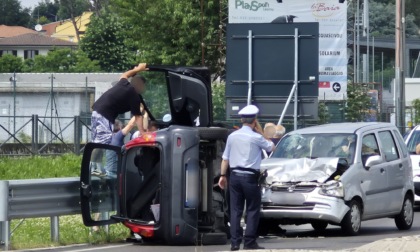 Traffico bloccato sulla Sp7 per un grave incidente