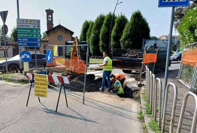 Dispersione di gas, lavori urgenti nella zona del cimitero