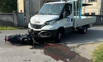 In prognosi riservata il motociclista coinvolto in un incidente a Birago