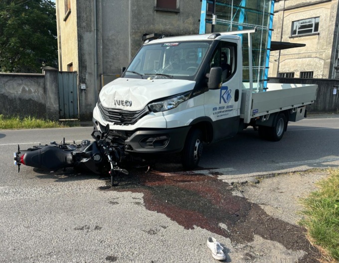 In prognosi riservata il motociclista coinvolto in un incidente a Birago