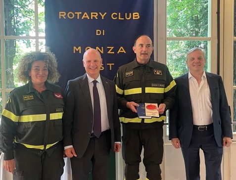 Il Comandante provinciale del Vigili del Fuoco ospite al Rotary Club