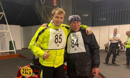 Nonno e nipote in sella per la Milano-Taranto