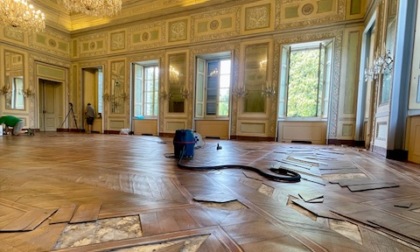 In corso il restauro dei pavimenti nella Sala da Pranzo della Villa Reale. E presto una nuova mostra